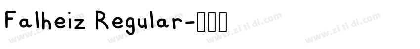 Falheiz Regular字体转换